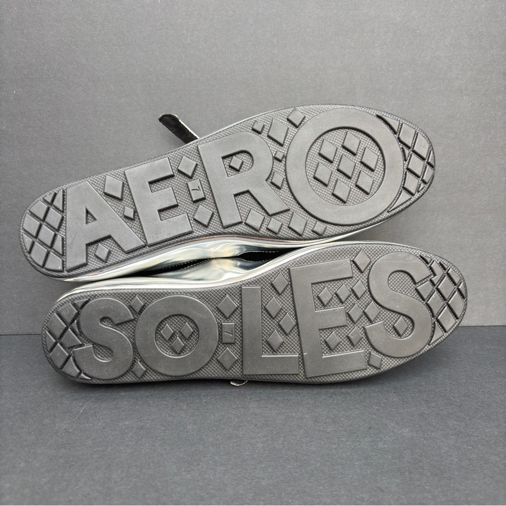Aerosoles Y2K Metallic Silver Mary Jane Flats Size 7 - Picture 6 of 11